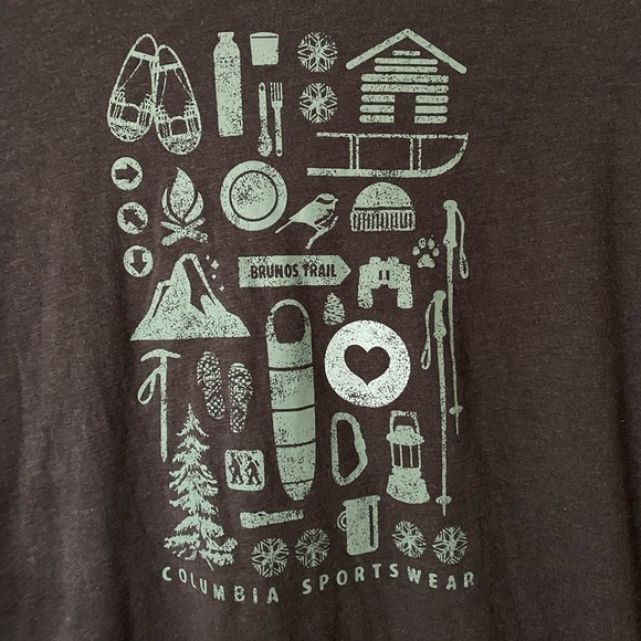 COLUMBIA Camp Stamp 3/4 Sleeve Tee Shirt - Picture 4 of 7